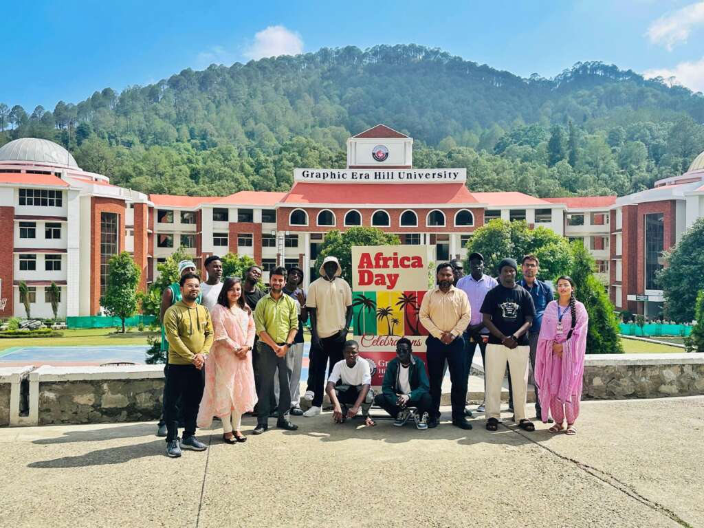 अफ्रीका डे 2025:-  ग्राफिक एरा,भीमताल कैंपस में अफ्रीकी छात्र समुदाय ने अपनी समृद्ध सांस्कृतिक विरासत को जीवंत किया।