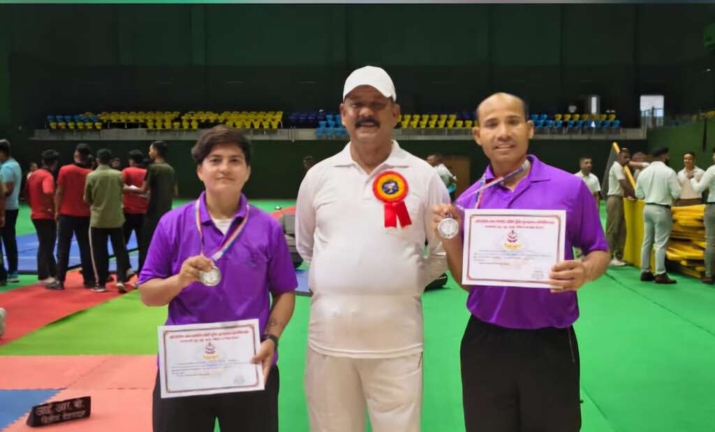 24 वीं जूडो क्लस्टर प्रतियोगिता 2025:-रवि राणा एवं अर्चना चौधरी ने जीता सिल्वर मेडल, एसएसपी नैनीताल ने दी शुभकामनाएं।